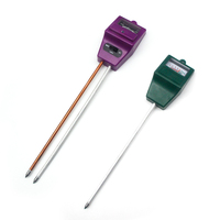 Testeur de sol 2 pièces, instrument de détection d'humidité pour l'entretien des plantes de jardin, en plastique orange