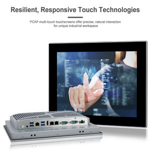 Alüminyum gömülü ön Ip65 su geçirmez Panel Pc pencere 10 Pro 12.1 15.6 18.5 21.5 23.8 inç Panel Pc dokunmatik ekran - Product Image 6