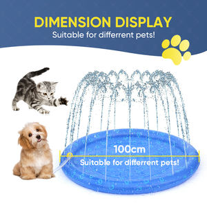 Haustier Wassers prüh bett Garten brunnen Spielzeug Schwimmbad Sommer Kühl kissen für Kätzchen Spielen Sie interaktiven Spaß - Product Image 3