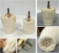 6 pièces ensemble de tampons de polissage en tissu de coton Ultra doux pour les carrosseries de voiture OEM disponible roue de polissage abrasive Extra Fine