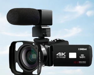 Cámara Digital Profesional para Vlogs 4K 60FPS, 48MP, Pantalla Táctil HD de 3.0'', Control Remoto WiFi, Visión Nocturna IR, DV 4K HDV-254K - Product Image 1