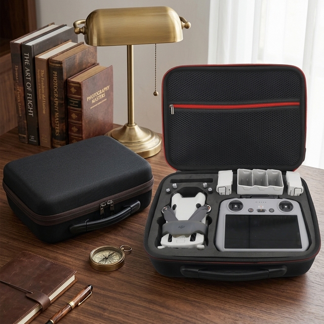 Customizable Factory Outdoor Travel EVA Hard Shell Drone Tool Case for DJI Mini 4PRO Simple Style with Zipper Closure