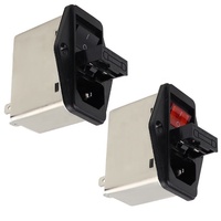 Filtre passe-bas JIEYUE pour scie électrique CW2B-10A-T(003) 10A Monophasé 115/250VAC avec interrupteur, prise et fusible