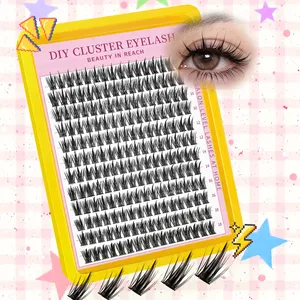 192 Rows Cluster <b>Lashes</b> Faux <b>Mink</b> Eyelashes Cluster Natural Eyelash Extension 3D Russia Strip Individual Eyelashes Cluster - Product Image 2