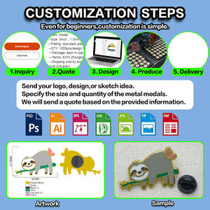 Fabrication en gros, conception gratuite, badges en émail dur mignons et kawaii, logo d'anime, épingles à revers en métal, badges en émail doux personnalisés - Product Image 6