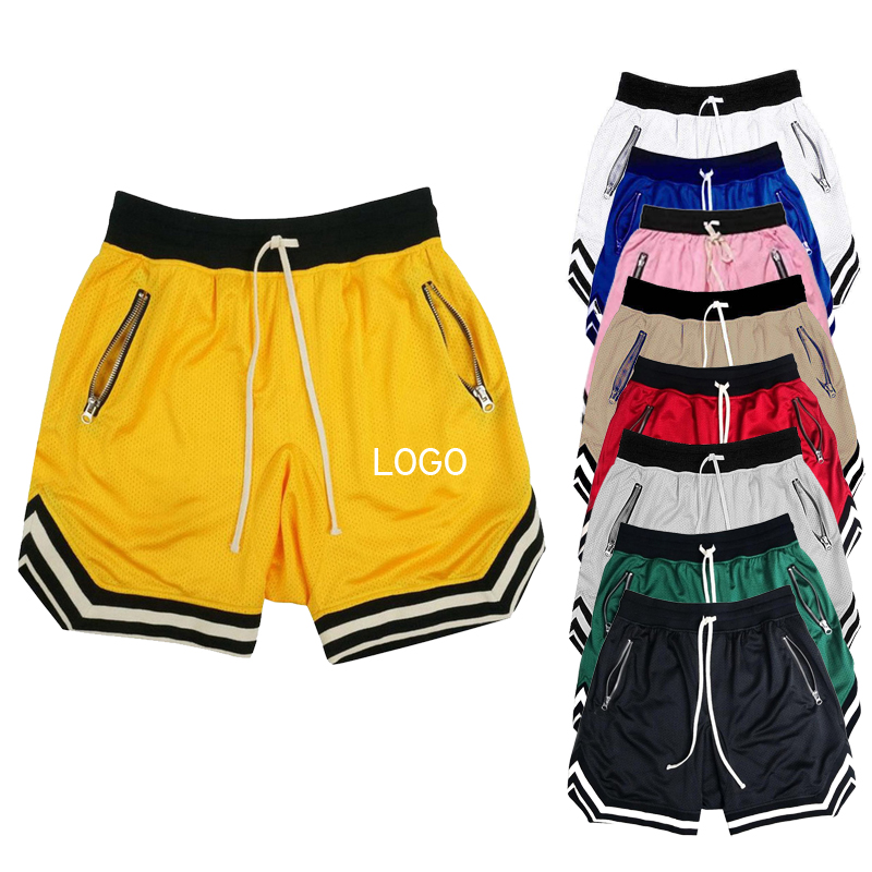 Pantaloncini sportivi con Logo personalizzato di alta qualità da uomo che corrono reti da fitness da ginnastica pantaloncini da basket in rete per uomo