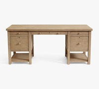 Meubles de bureau en bois écologiques personnalisés, bureau d'étude à domicile, table en chêne avec tiroirs en bois haut de gamme