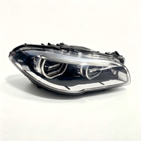 Luz diurna LED modificada tipo ojo de ángel 11-17 para BMW Serie 5 F18, conjunto de faros delanteros F10, luz baja, lámpara de dirección