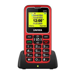UNIWA — téléphone portable original V171, grand police, un bouton <span class=keywords><strong>pour</strong></span> déverrouiller, bouton SOS, changement de voix magique - Product Image 6