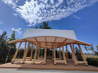 Pavillon de jardin préfabriqué en bois - Abri de repos modulaire pour l'extérieur, design personnalisable