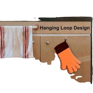 Guantes de Barbacoa Resistentes al Calor Extremo con Logotipo Personalizado, Guantes de Silicona Antideslizantes para Horno y Ahumador - Product Image 6