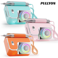 PULLYON Taladro de Uñas Impermeable y Resistente al Polvo, 40000 RPM, Sin Escobillas, Portátil, Recargable, Personalizable, Máquina de Manicura en Varios Colores