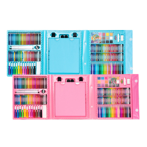 Schoolknutselspullen Kinderen Tekenen Speelgoed Schilderen Schrijfwaren Kleurpotloodset De Arte 208-delige tekensets - Product Image 1