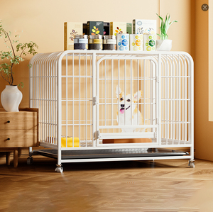 Customized Indoor Large Metal <b>Dog</b> Cage square Tube Wire <b>Dog</b> Cage Anti-impact <b>Dog</b> Cage with Tray for Easy Cleaning - Product Image 3