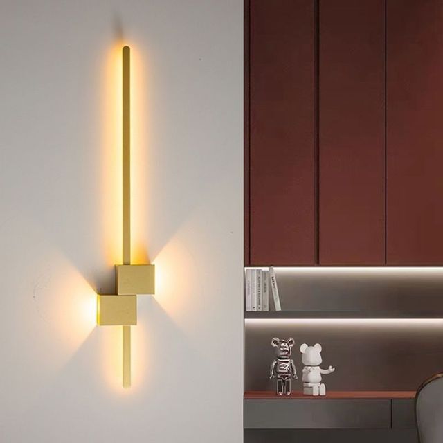 Aluminum Interior Minimalist 220V Modern Design Light Led Wall Lighting for Living/dining Room/bedroom/hotel/corridor Wall LamP