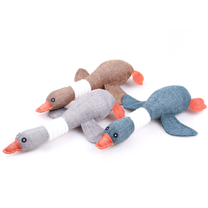 Toptan yumuşak uçan ördek gıcırtılı peluş sondaj köpek oyuncak Pet tedarikçisi - Product Image 2