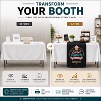 Chemin de table de luxe imprimé sur mesure avec logo pour salons professionnels et événements – Lavable et écologique, décoration de table en gros