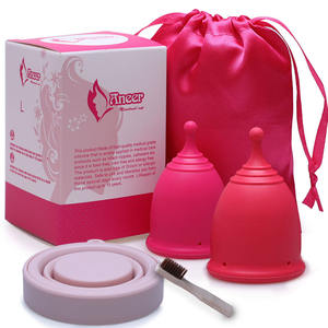 Новое поступление, экологически чистые менструальные чашки, силиконовая менструальная чашка, Женская менструальная чашка, многоразовая менструальная чашка, оптовая продажа - Product Image 3