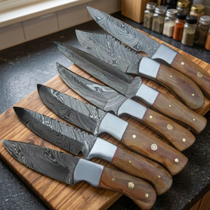 Handcrafted Damascus Steel Twist Hunter <b>Knife</b> with 58-60HRC Hardness and 3-Year Warranty for Retailers - Product Image 2