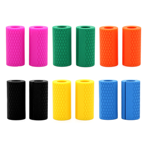 Poignée en silicone épaisse avec logo personnalisé pour la musculation et le fitness - Product Image 5