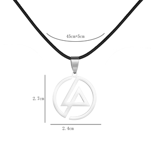 Collana a Catena Traforata con Logo <span class=keywords><strong>LINKIN</strong></span> PARK in Acciaio Inossidabile ZRM, Trendy e Versatile per Uomo e Donna - Product Image 3