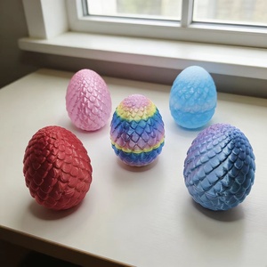 Juego de Huevos de Dragón Pequeños Impresos en 3D, Multicolor, Ecológicos, Antiestrés, Juguetes de Vidrio para Niños, Éxito de Ventas Transfronterizo - Product Image 3