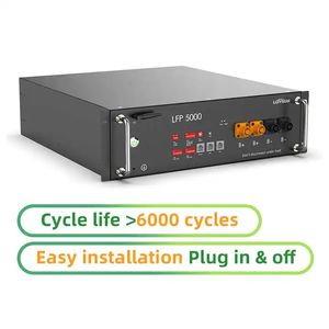แบตเตอรี่ลิเธียมโซลาร์ AOBOET <span class=keywords><strong>Uhome</strong></span> 100AH 10kwh 200AH สำหรับเก็บพลังงานภายในบ้าน 48V 51.2V Lifepo4 แบบติดตั้งบนชั้นวาง - Product Image 4