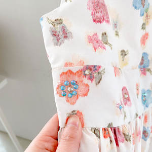 ชุดเดรสเจ้าหญิงสำหรับเด็กผู้หญิงช่วงฤดูร้อน ชุดสำหรับงานวันเกิด งานแต่งงาน ชุดเดรสปักลายสำหรับเด็ก - Product Image 6
