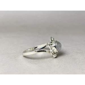 แหวนพลอยสีรุ้งดีไซน์ใหม่แหวนพลอยสีเงินสเตอร์ลิง925เครื่องประดับสไตล์โบฮีเมียนแหวนอันโอชะ - Product Image 3