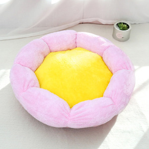 Cama Ortopédica Acolchada para Mascotas, con Diseño Floral, para Perros y Gatos, Lavable, Base Antideslizante, para Dormir en Verano, para Cachorros - Product Image 3