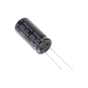 Condensateur Radial TH 450V 33uF 20% à Trou Traversant 450BXW33MEFR12.5X25, Distributeur Autorisé, Alimenté par Alu. - Product Image 1