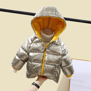 Manteau d'hiver pour filles et garçons le moins cher, chaud, épais, en velours, à capuche, vêtements d'extérieur pour bébés, parkas pour enfants - Product Image 3