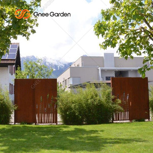 Small Corten Steel Rust Powder Coated CE Certified All-Season Panel Garden Wall Art Metal Home Decor - Product Image 2
