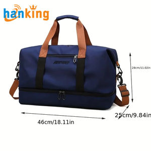 Ehanking Bolsa de Viaje de Gran Capacidad, Bolsa Deportiva Portátil con Separación en Seco y Húmedo, Ligera, Multifuncional, para Acampar - Product Image 2