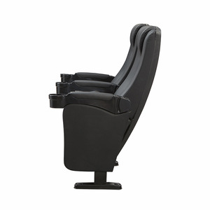 เก้าอี้โรงหนัง Prosperous Seat รุ่น WZ622 สีดำ แบบพับได้ พร้อมที่วางแขน สำหรับหอประชุมและโรงภาพยนตร์ - Product Image 2