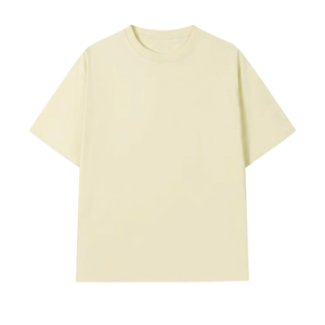 High Quality Custom Men's Oversized Plain Cotton T-Shirt Short Sleeve O-Neck Casual Jersey Fit Regular Length Solid Color <b>Top</b> - Product Image 1