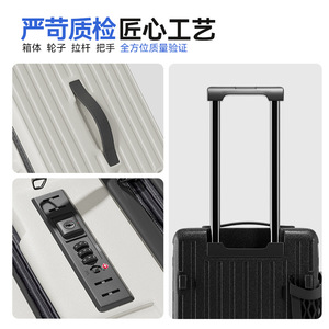 Outdoor <b>Suitcase</b> 26 Inch Large Capacity 360 Degree Spinner <b>Wheels</b> Side Opening For Camping And Travel - Product Image 4