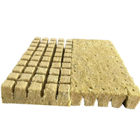 Cube en laine de roche hydroponique 25*25*25mm avec trou, cube pour la plantation de légumes, dalle en laine de roche minérale
