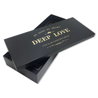Boîtes de friandises personnalisées, boîte noire « Je t'aime », emballage cadeau, boîte en carton, boîte à fleurs pour maman