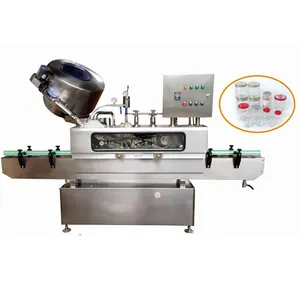 Automatic steam glass jar vacuum sealing capping machine manufacturer for condiments sauce pickles fermented bean curd jams