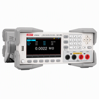 UNI-T UT3516+ Micro-ohmmètre de paillasse, testeur de faible résistance CC, quatre ports de test, affichage frontal, commandes par clavier, modèle de table