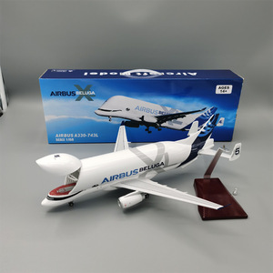 1/150 quy mô 42cm Beluga hãng hàng không <span class=keywords><strong>A330</strong></span>-600ST Diecast nhựa máy bay mô hình với hạ cánh bánh răng - Product Image 5
