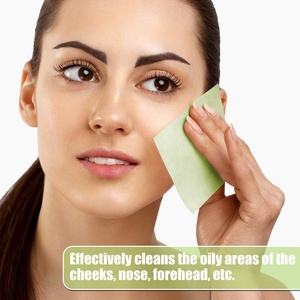 100 штук, мгновенное удаление сияющих масляных поглощающих листов, масляная промокающая бумага для лица, пленка для контроля жирности лица - Product Image 2