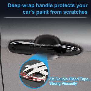 2014-2022 pour <span class=keywords><strong>Citroen</strong></span> <span class=keywords><strong>C4</strong></span> <span class=keywords><strong>Cactus</strong></span> brillant noir poignée de porte extérieure couverture autocollants <span class=keywords><strong>accessoires</strong></span> de voiture prix de gros - Product Image 2