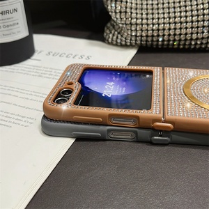 Fundas de teléfono brillantes para Samsung Z Flip 6/5/4/3 Slim Thin Women Girl Cute Case Funda protectora elegante a prueba de golpes - Product Image 5