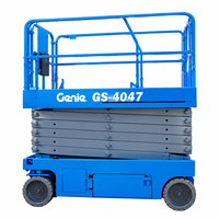 Plateforme élévatrice à ciseaux électrique Genie GS-4047 d'occasion, hauteur de travail 13,7 m (44 pieds), plateforme de travail aérienne MEWP, élévateur pour personnel à vendre