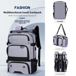Men's Multi-Functional Travel Pack <b>Large</b> Capacity Expandable Waterproof Oxford <b>Backpack</b> for Cross-Border Fashion - Product Image 2