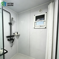 Rumah Prefabrikasi Kontainer Baja Ekspansi Ukuran Khusus 20Ft 40Ft 30Ft, Villa 2-5 Kamar Tidur Mewah Portabel Panel Sandwich
