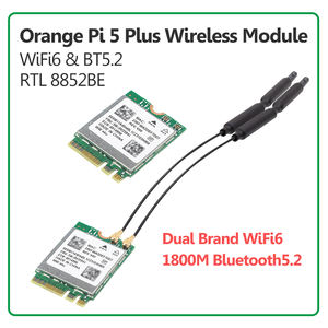 ऑरेंज पीआई 5 प्लस वाईफ़ाई 6 + बीटी 5.2 वायरलेस मॉड्यूल <span class=keywords><strong>M</strong></span>.2 ई कुंजी इंटरफ़ेस 1800M दोहरी ब्रांड 2.4 OPI G 5G के लिए वाई-फाई 5 प्लस - Product Image 3