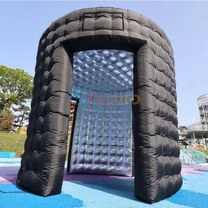 Photomaton gonflable à led personnalisé pour fête d'anniversaire Photomaton gonflable à 360 ° avec fond <span class=keywords><strong>noir</strong></span> et dôme - Product Image 3